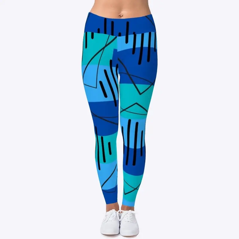 Abstract Design T-shirts, leggings